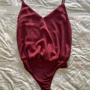 Burgundy Bodysuit